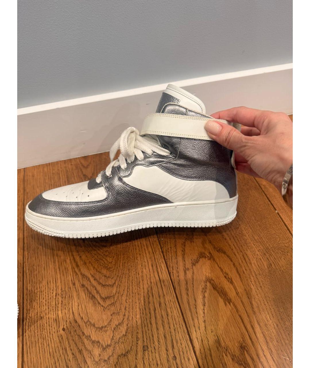 RED VALENTINO Белые кожаные кеды, фото 5