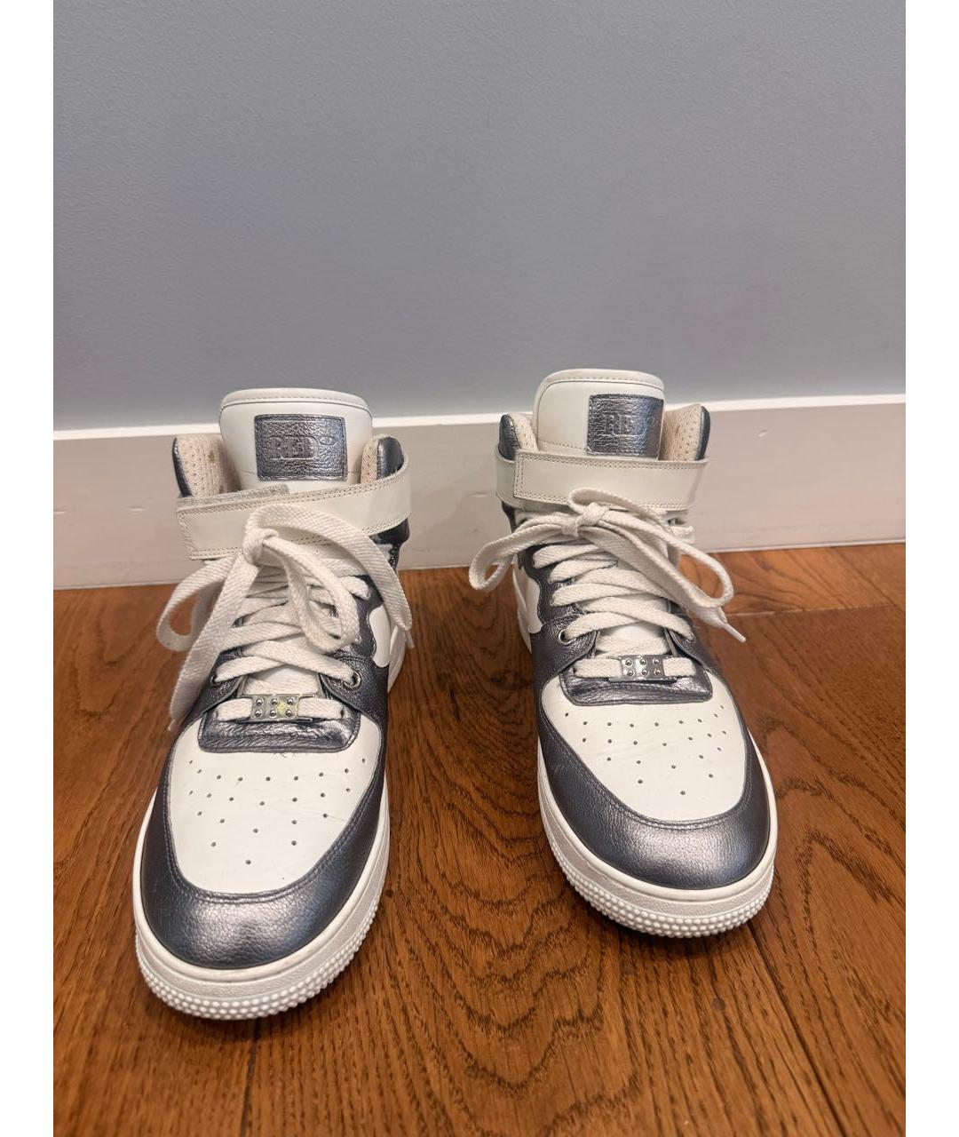 RED VALENTINO Белые кожаные кеды, фото 2