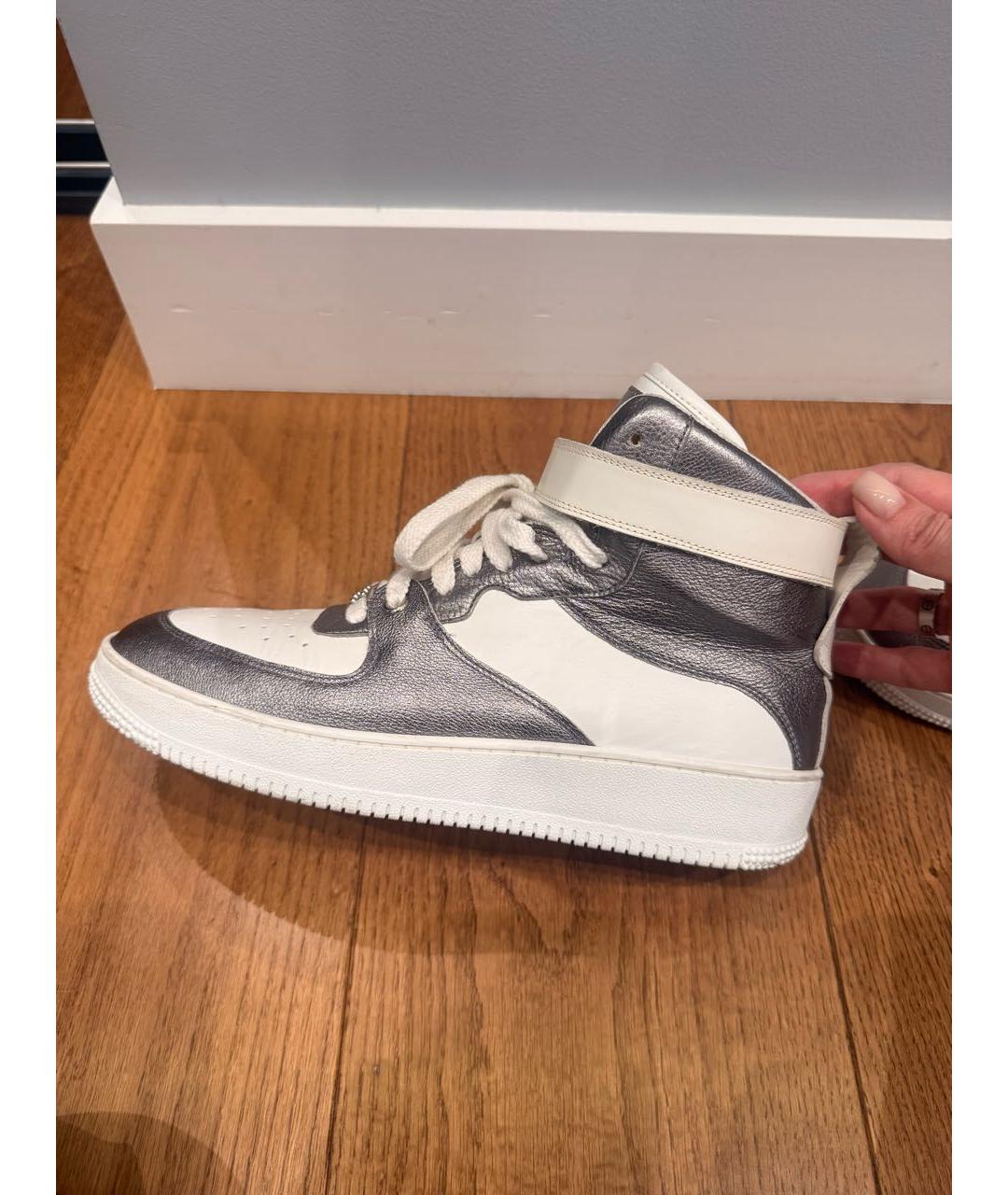 RED VALENTINO Белые кожаные кеды, фото 6