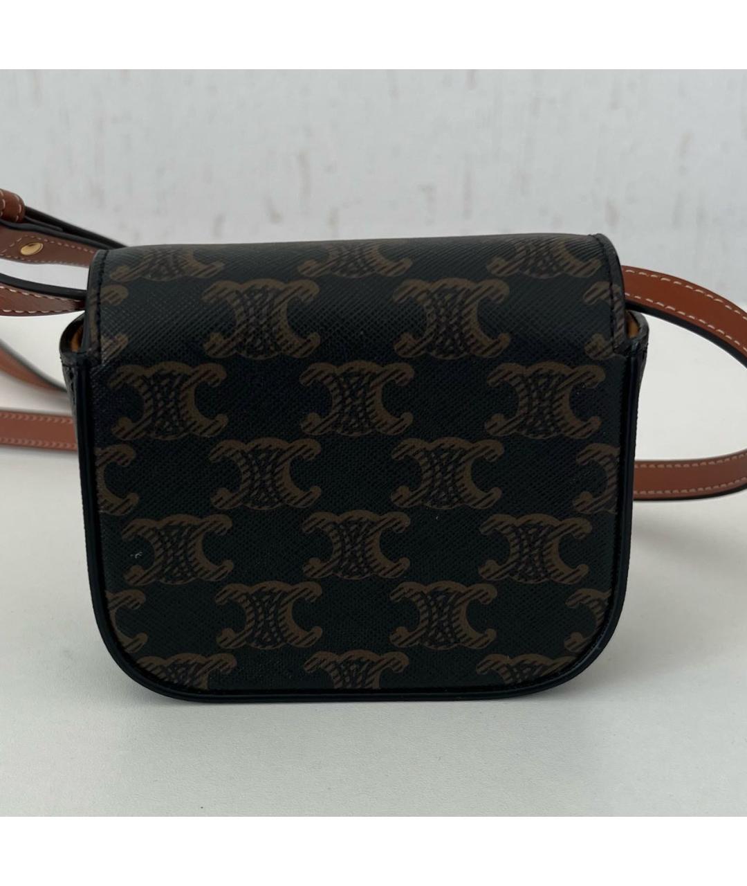 CELINE Черная сумка через плечо, фото 3