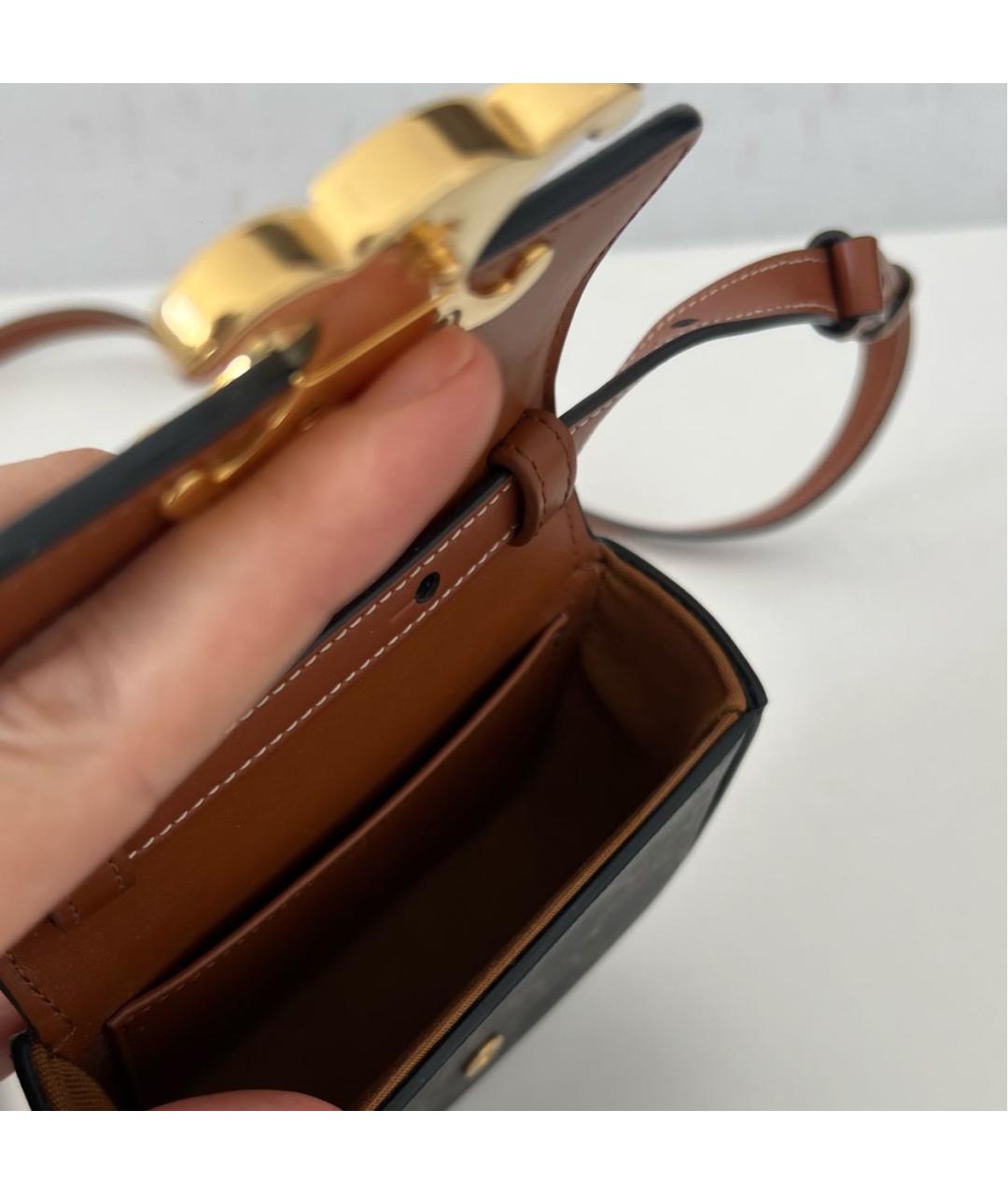 CELINE Черная сумка через плечо, фото 4