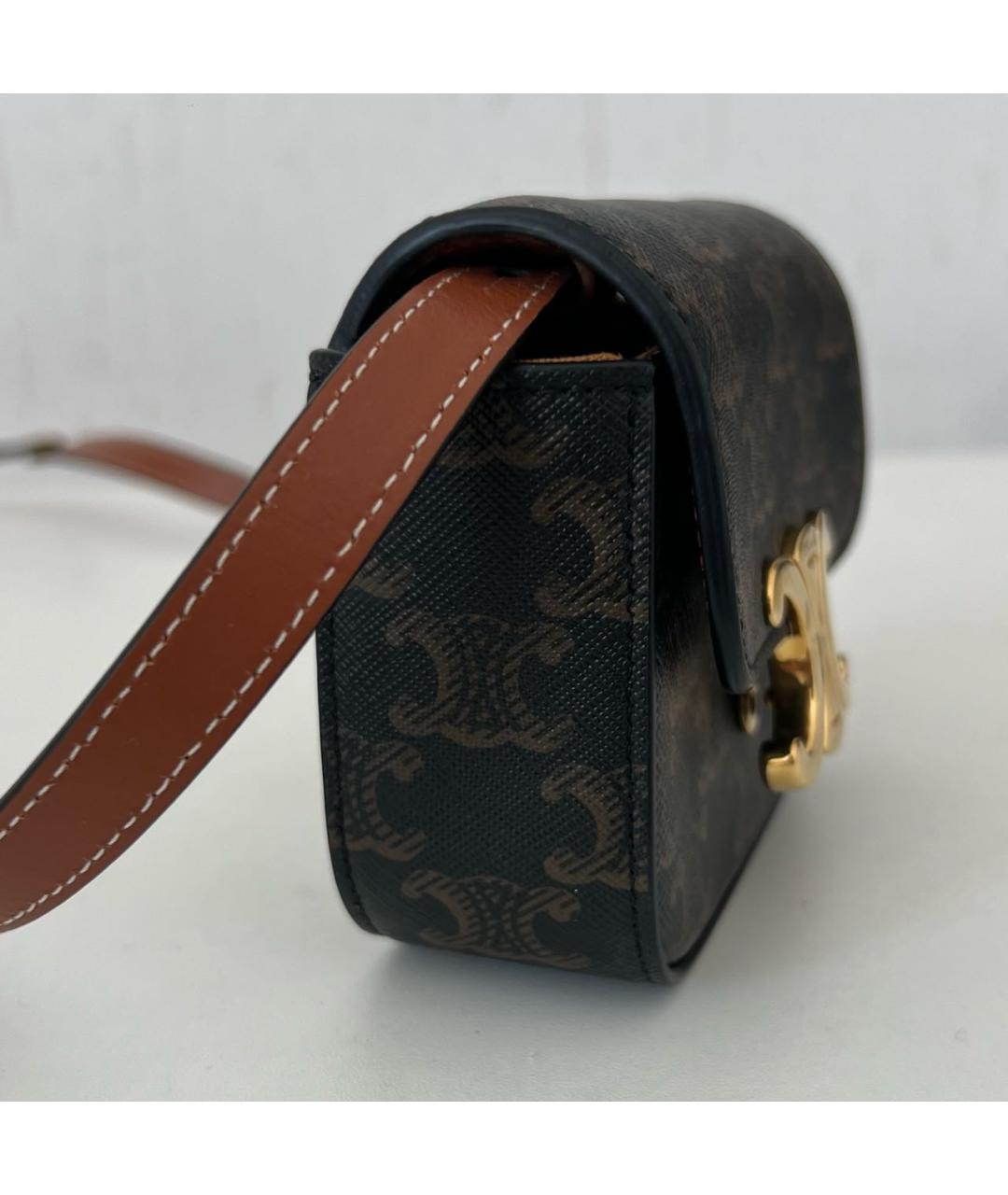 CELINE Черная сумка через плечо, фото 2