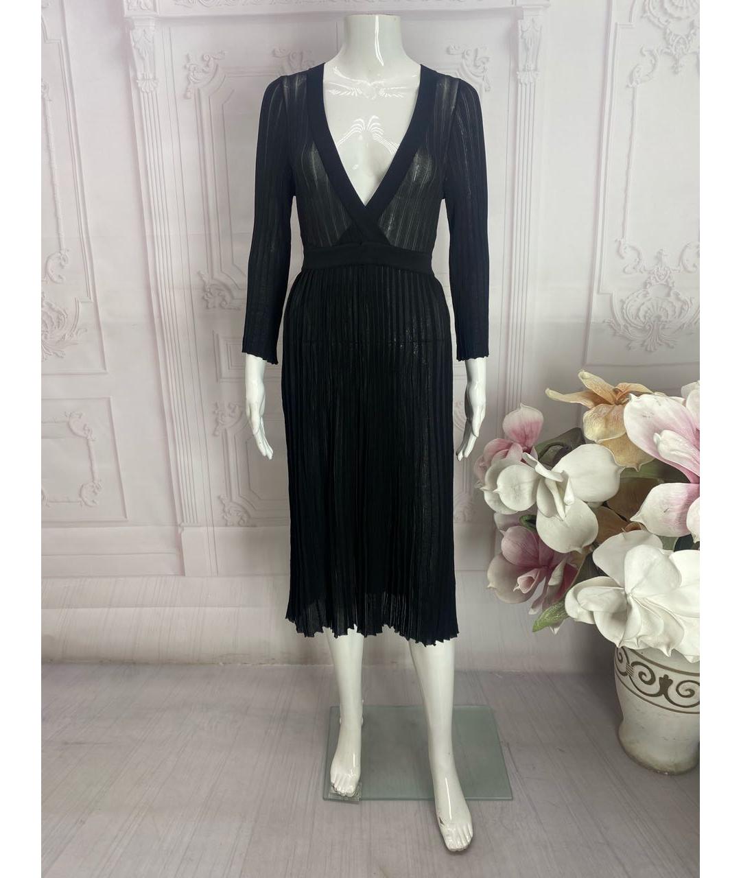 DOLCE&GABBANA Черное вискозное платье, фото 7