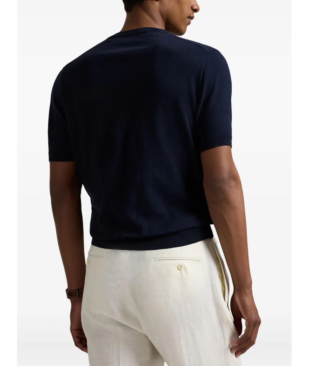 POLO RALPH LAUREN Синий хлопковый джемпер / свитер, фото 4