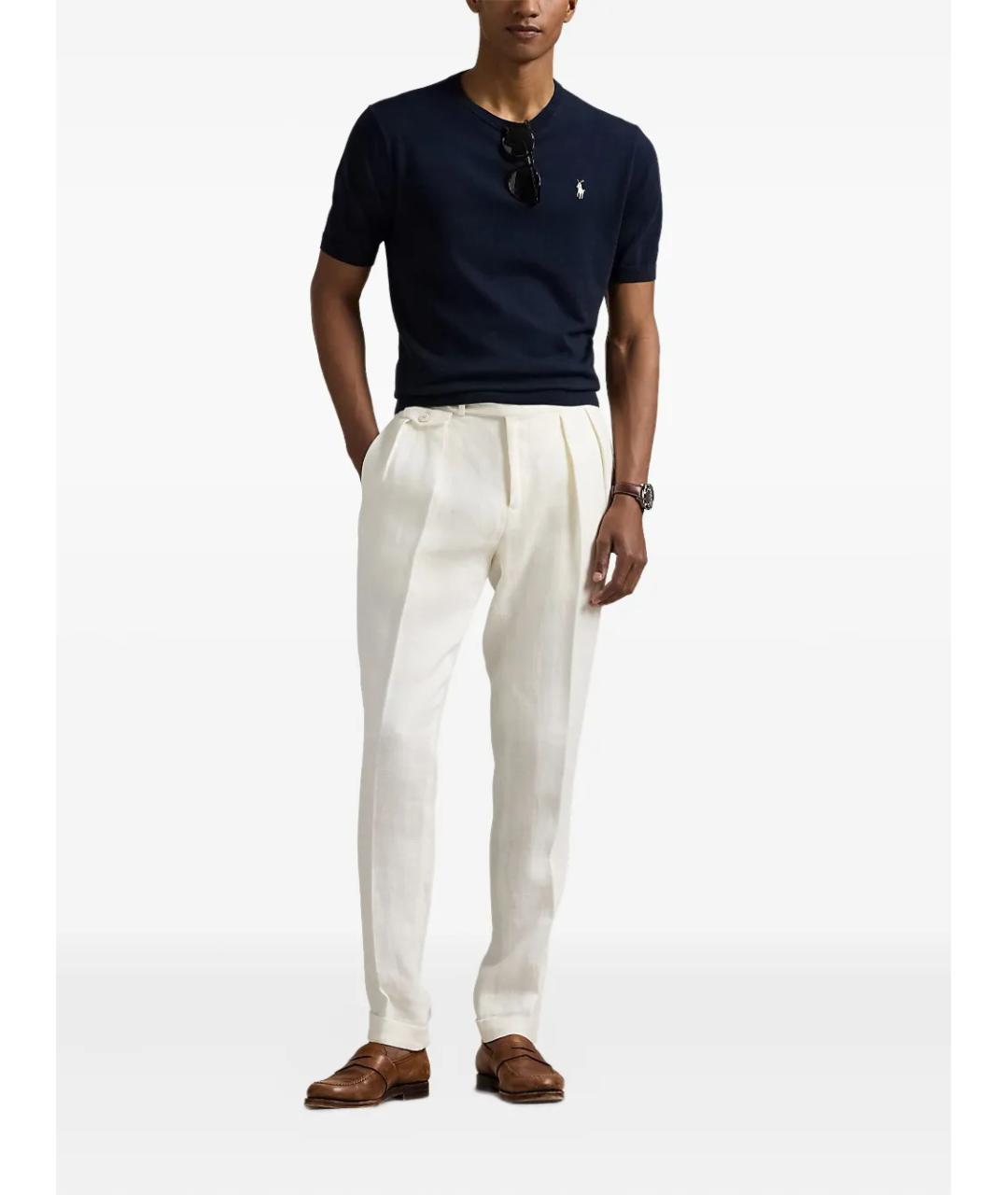 POLO RALPH LAUREN Синий хлопковый джемпер / свитер, фото 2