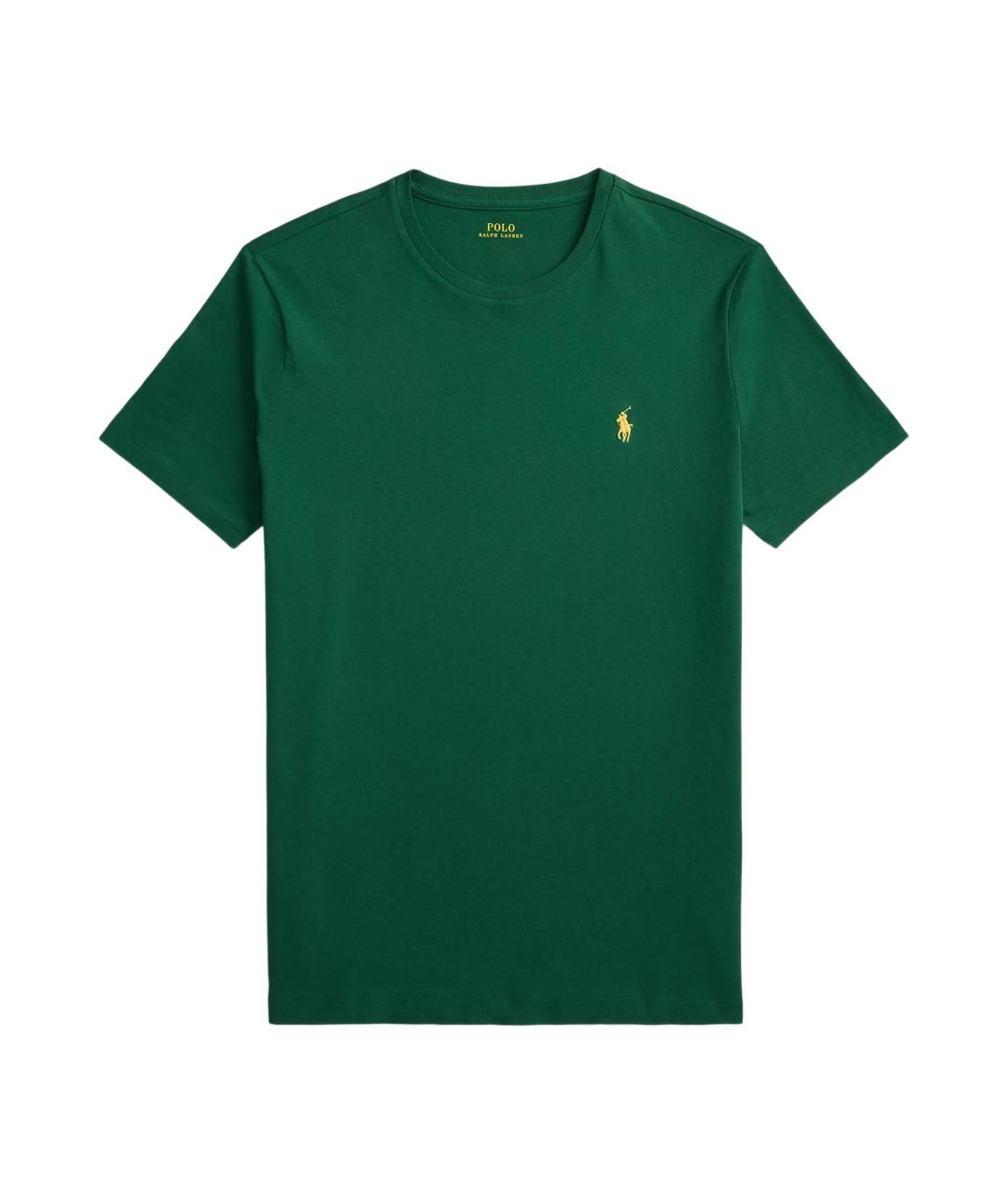 POLO RALPH LAUREN Зеленая хлопковая футболка, фото 1