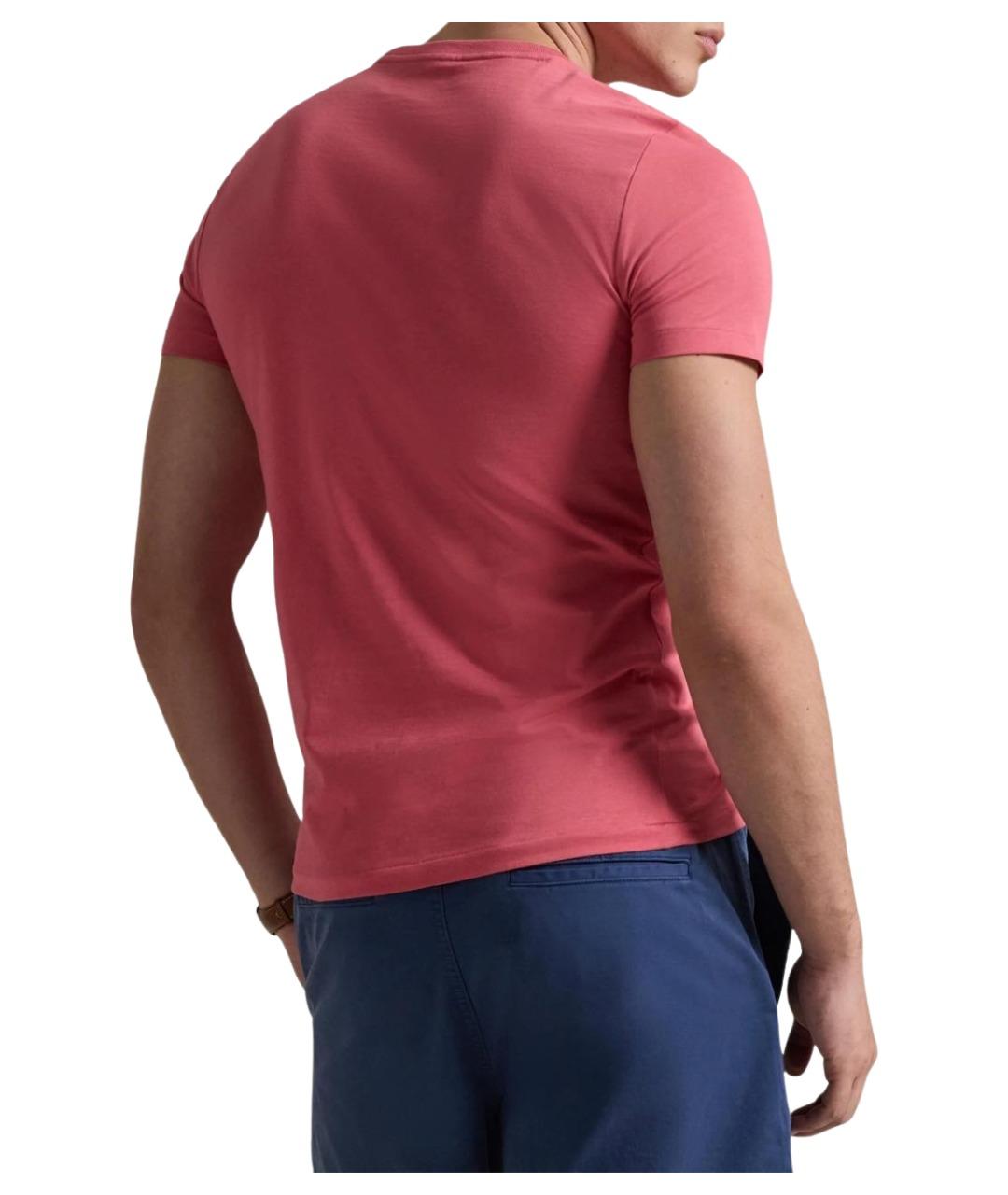 POLO RALPH LAUREN Красная хлопковая футболка, фото 4