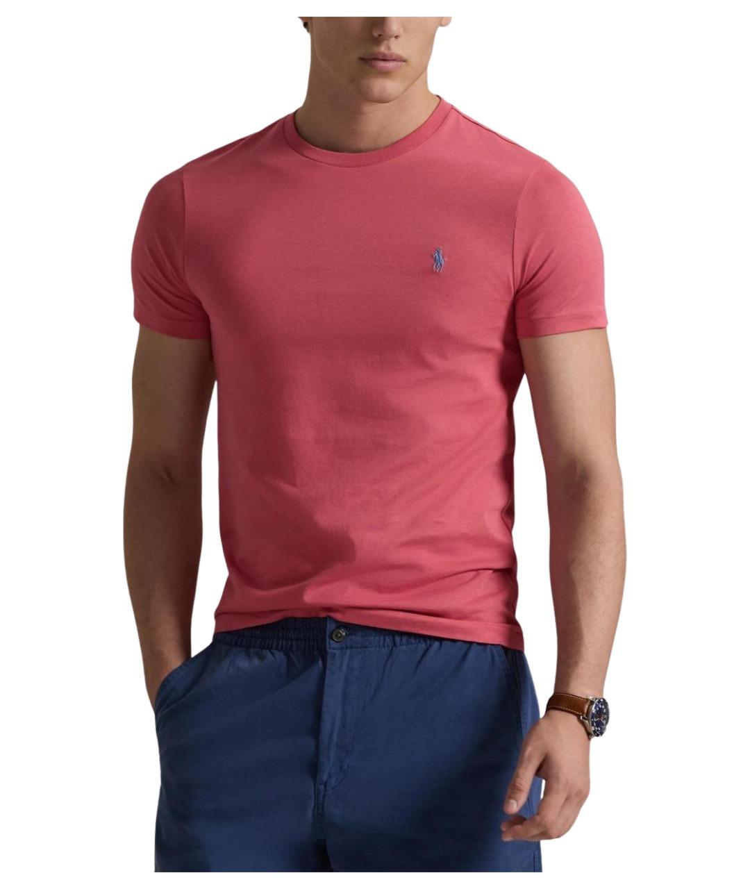 POLO RALPH LAUREN Красная хлопковая футболка, фото 3