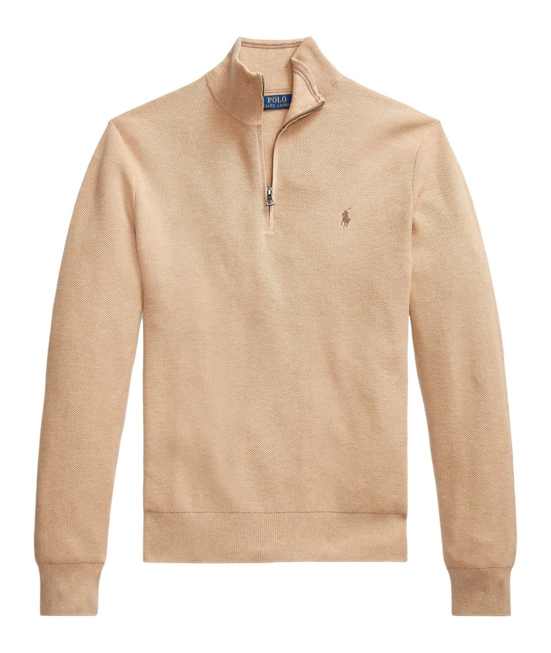 POLO RALPH LAUREN Бежевый хлопковый джемпер / свитер, фото 1