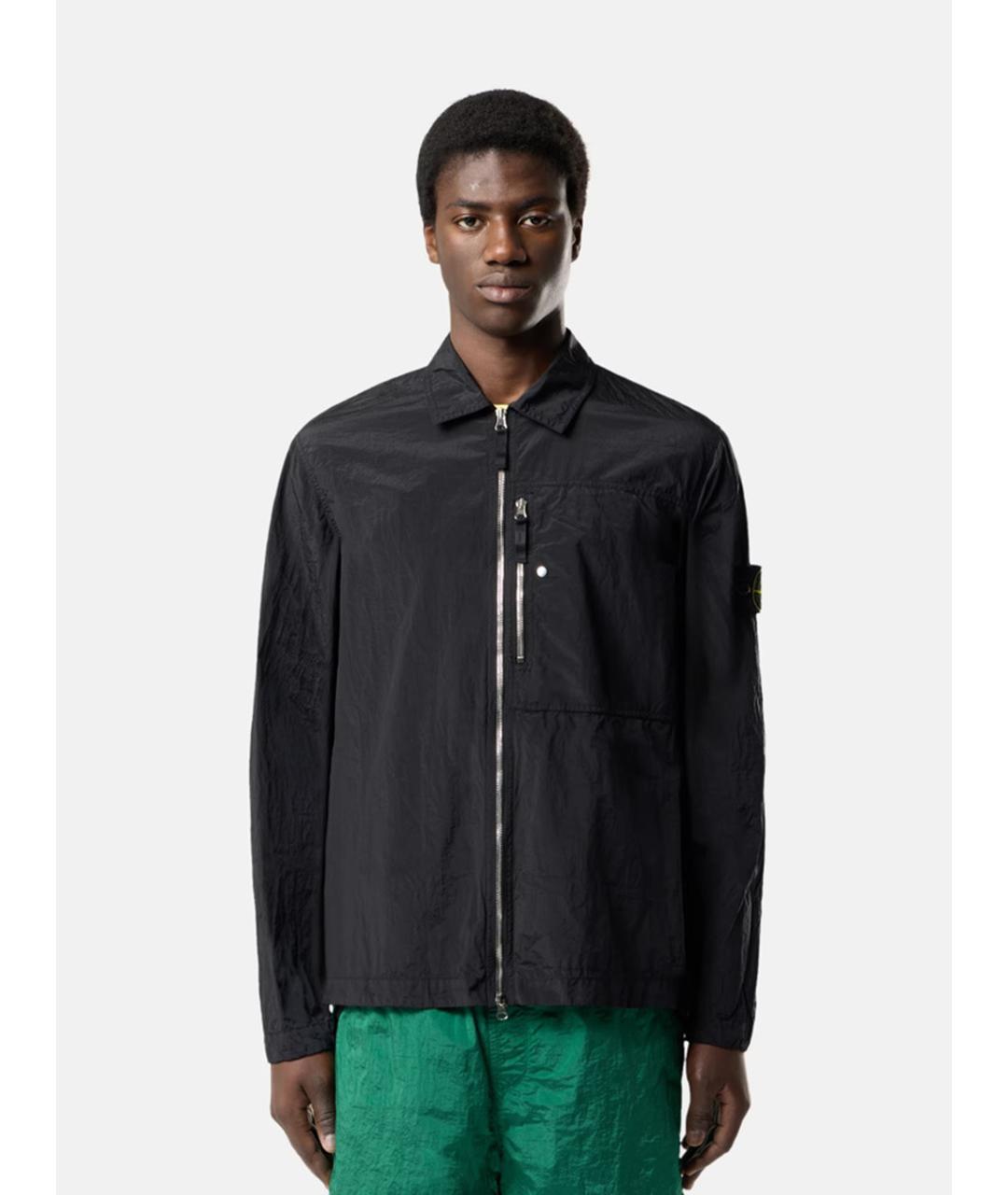 STONE ISLAND Черная полиамидовая куртка, фото 3