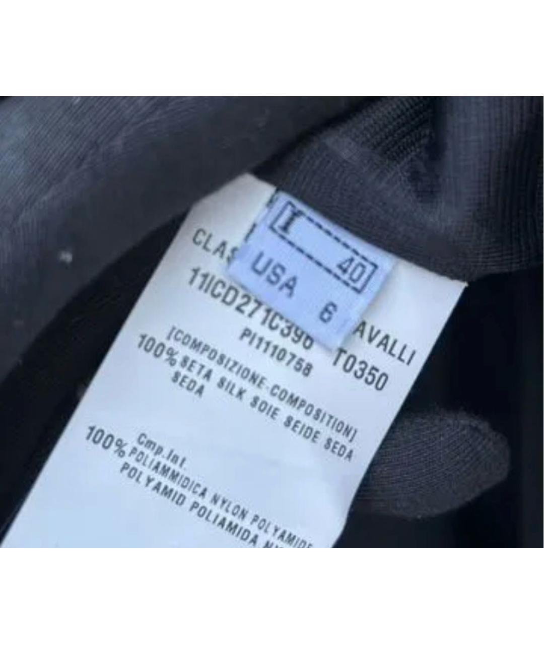 JUST CAVALLI Черная шелковая блузы, фото 4