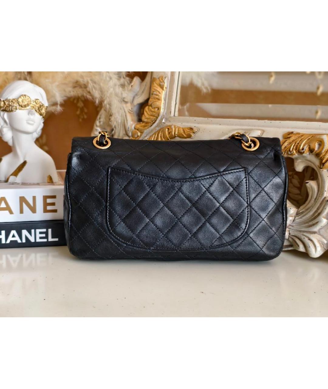 CHANEL Черная кожаная сумка через плечо, фото 3