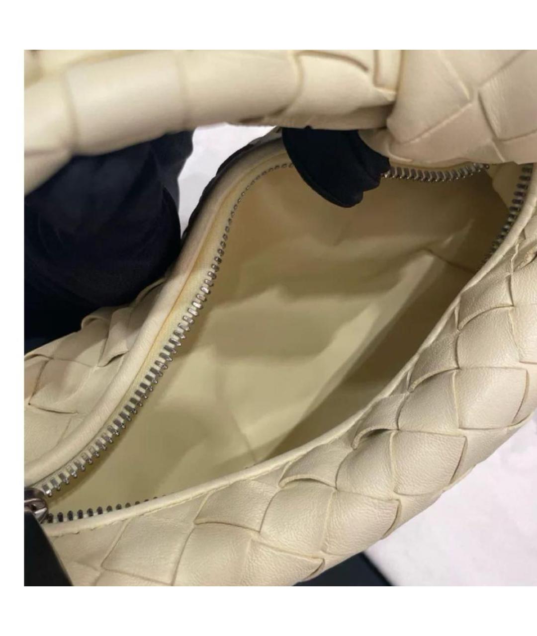 BOTTEGA VENETA Желтая кожаная сумка с короткими ручками, фото 4