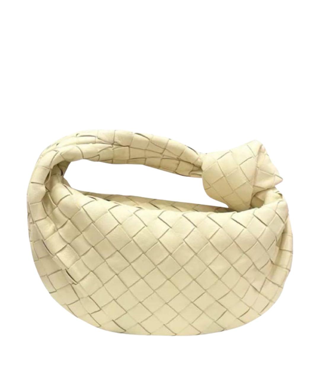 BOTTEGA VENETA Желтая кожаная сумка с короткими ручками, фото 1