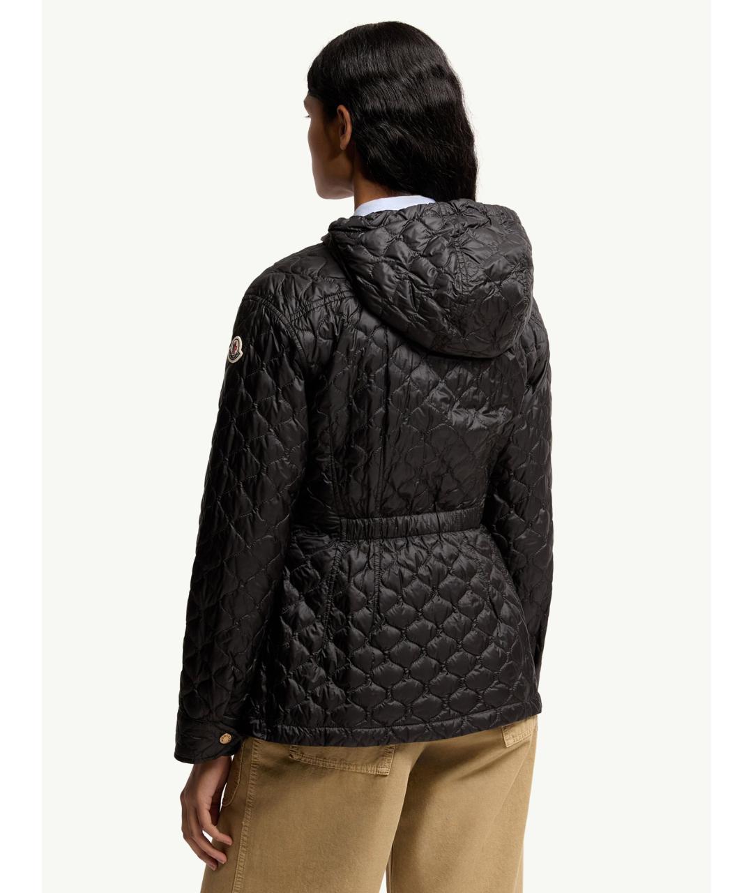 MONCLER Черная полиамидовая куртка, фото 5