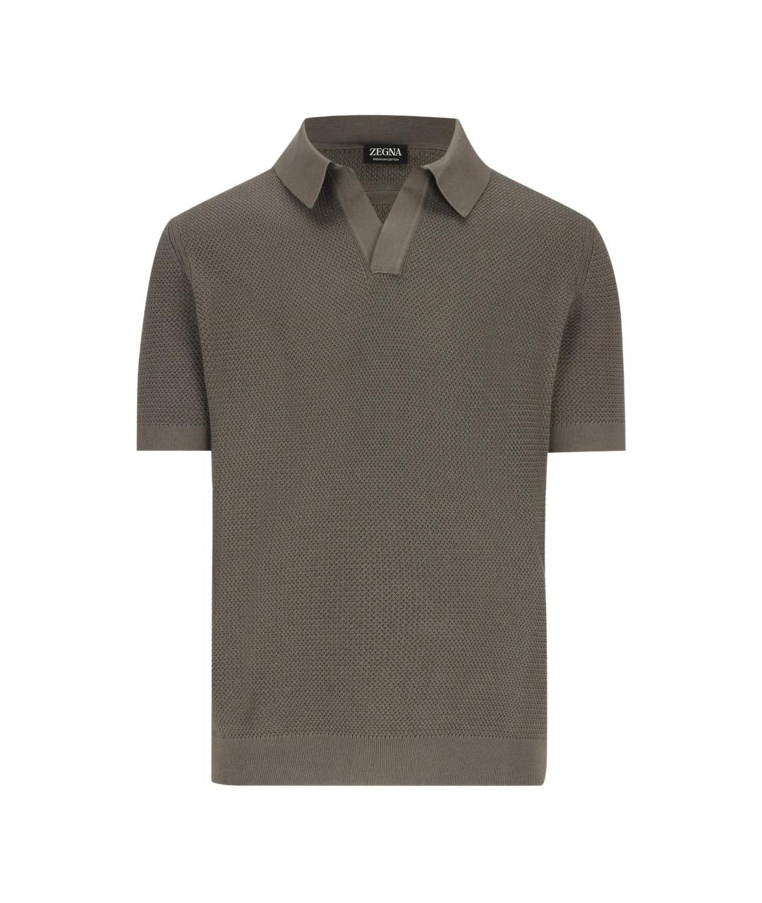 ZEGNA Хлопковое поло с коротким рукавом, фото 1