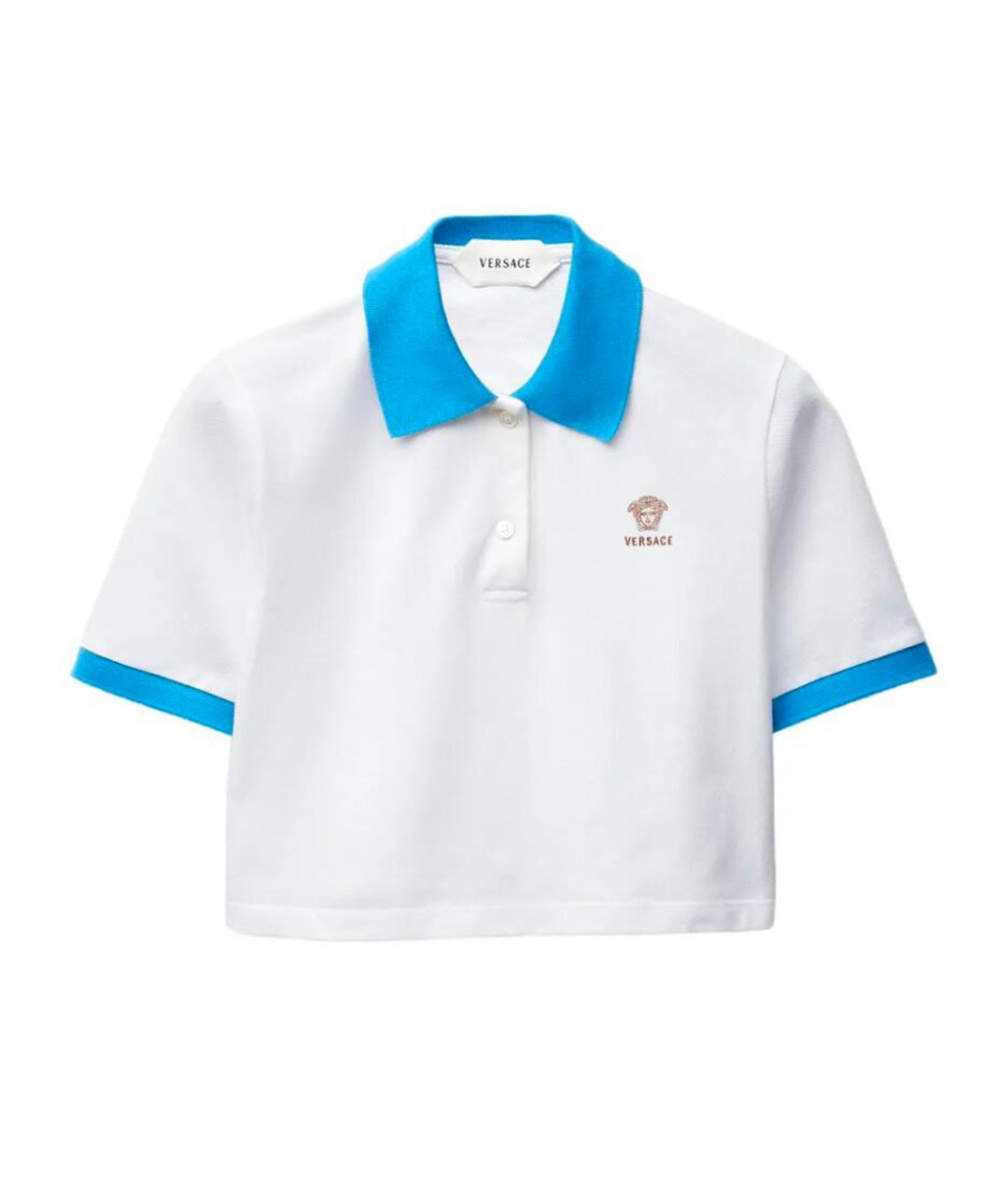 VERSACE Белая хлопковая футболка, фото 1