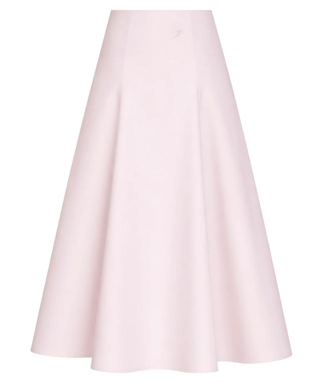JACQUEMUS Розовая хлопковая юбка миди, фото 1
