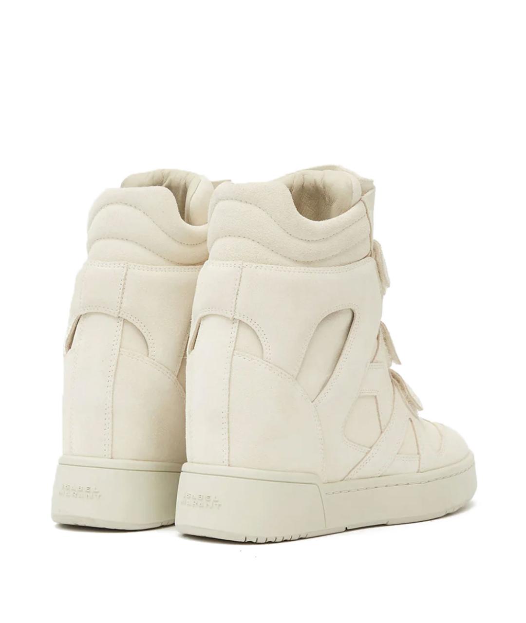 ISABEL MARANT Белые замшевые кеды, фото 4