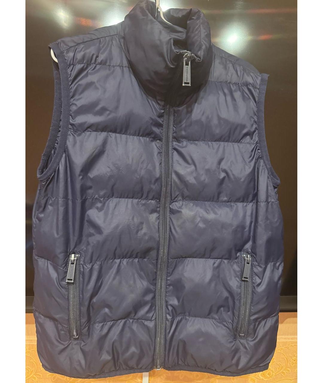 DSQUARED2 Темно-синий полиэстеровый жакет / жилет, фото 6