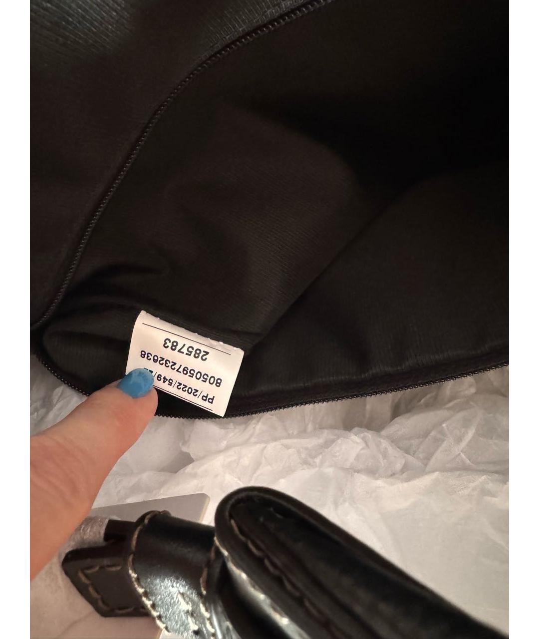 FURLA Черная кожаная сумка через плечо, фото 5