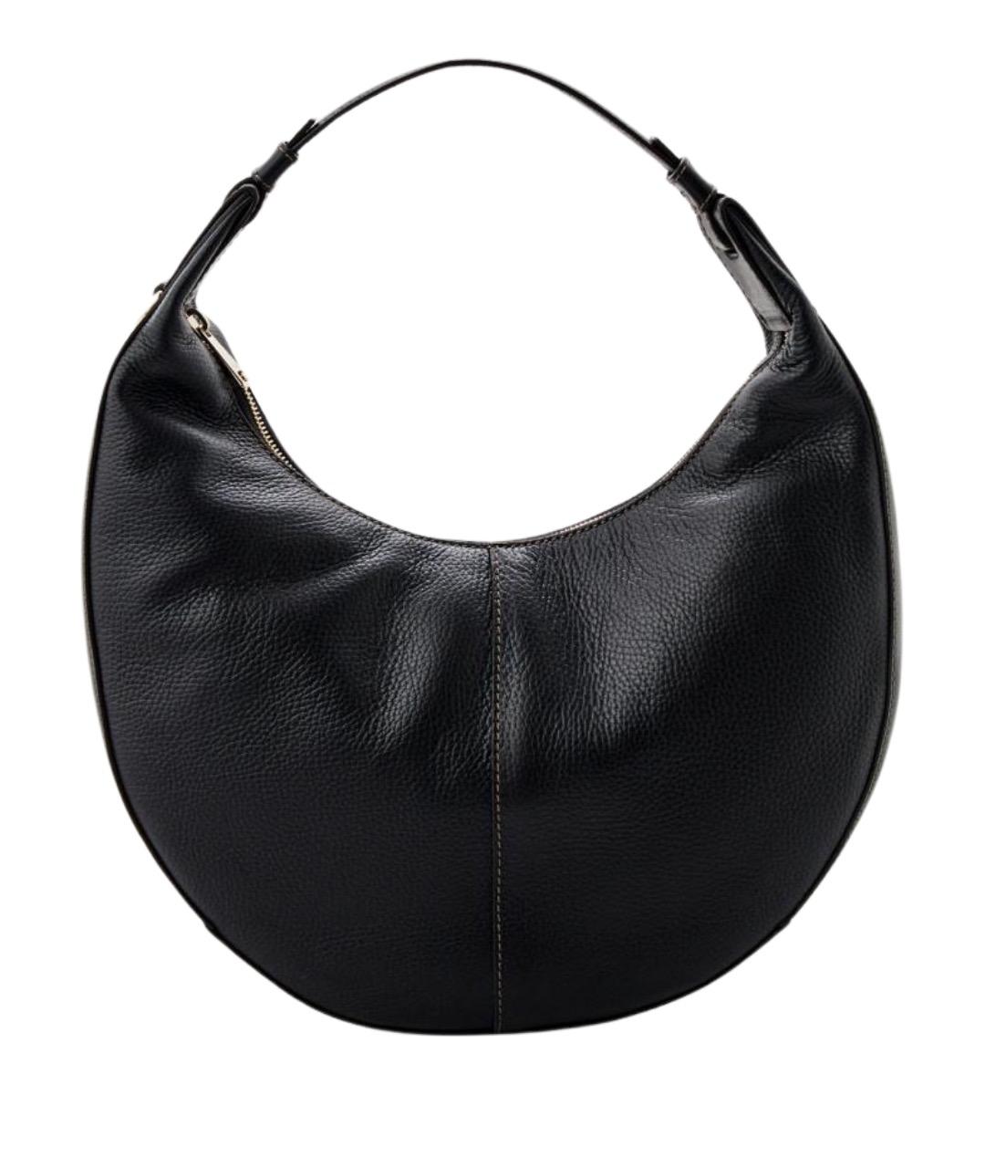 FURLA Черная кожаная сумка через плечо, фото 1