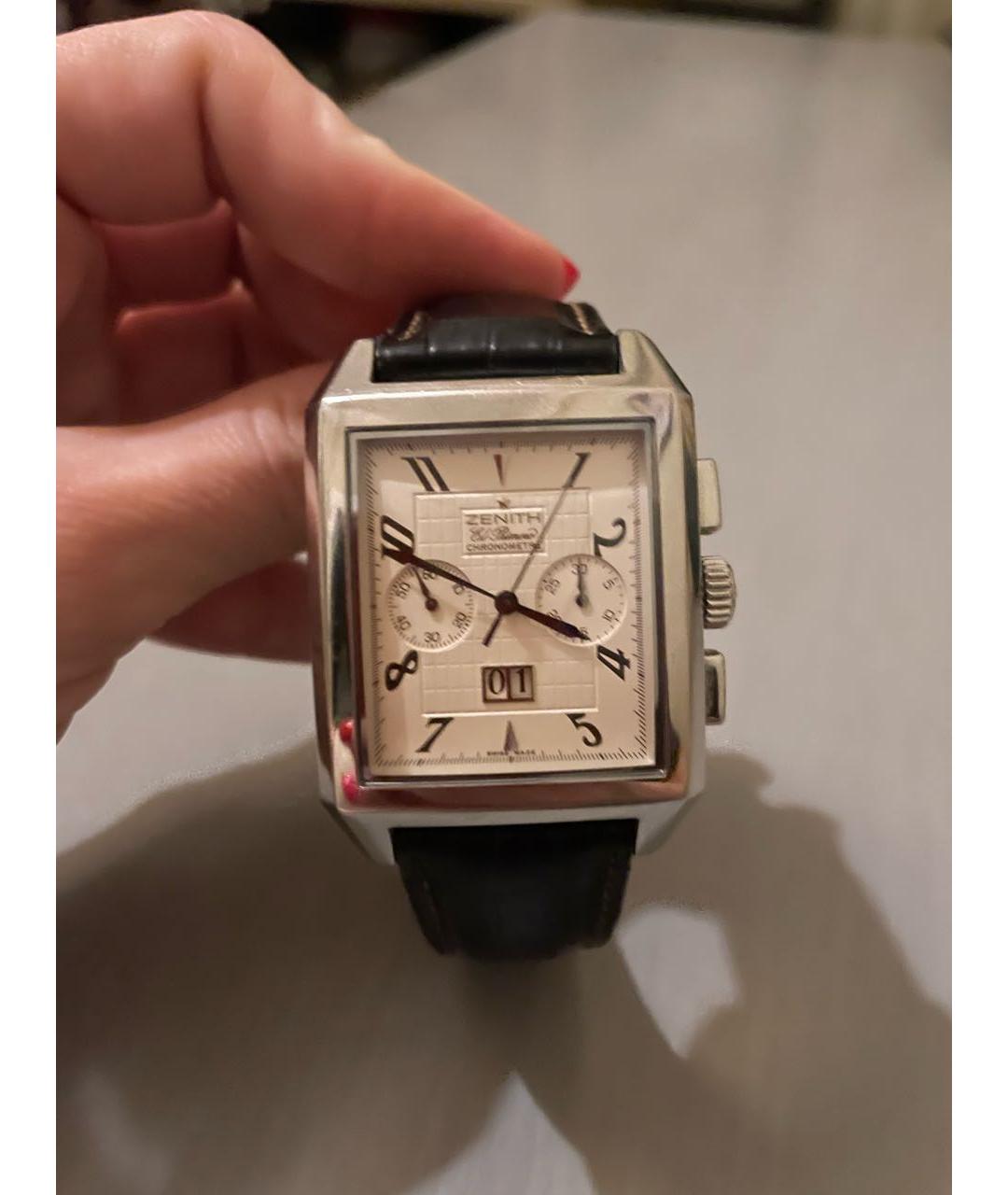 ZENITH Серебряные стальные часы, фото 5