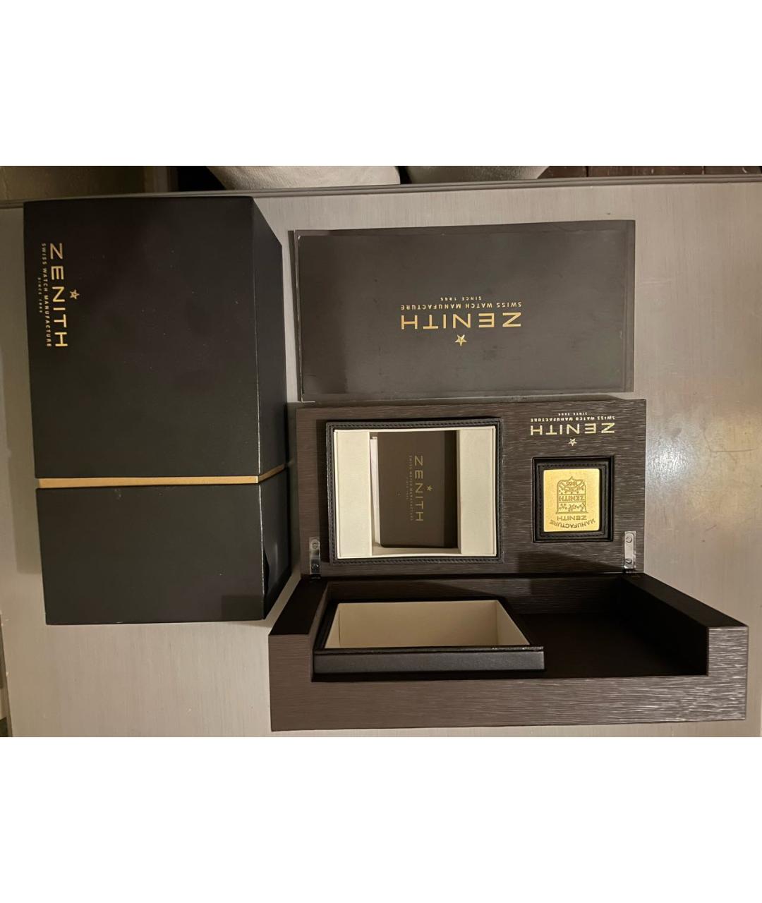 ZENITH Серебряные стальные часы, фото 4