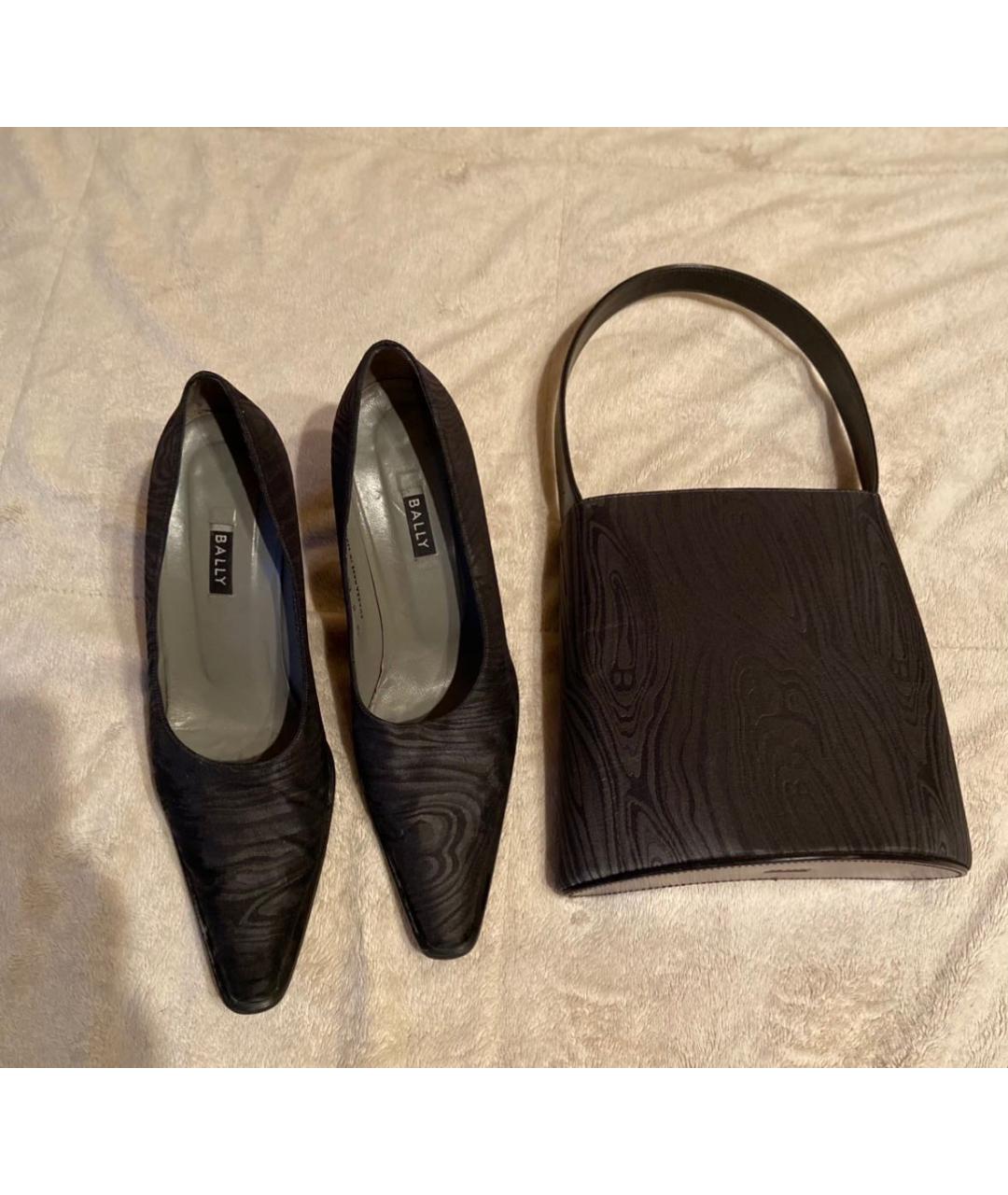 BALLY Серые текстильные туфли, фото 5