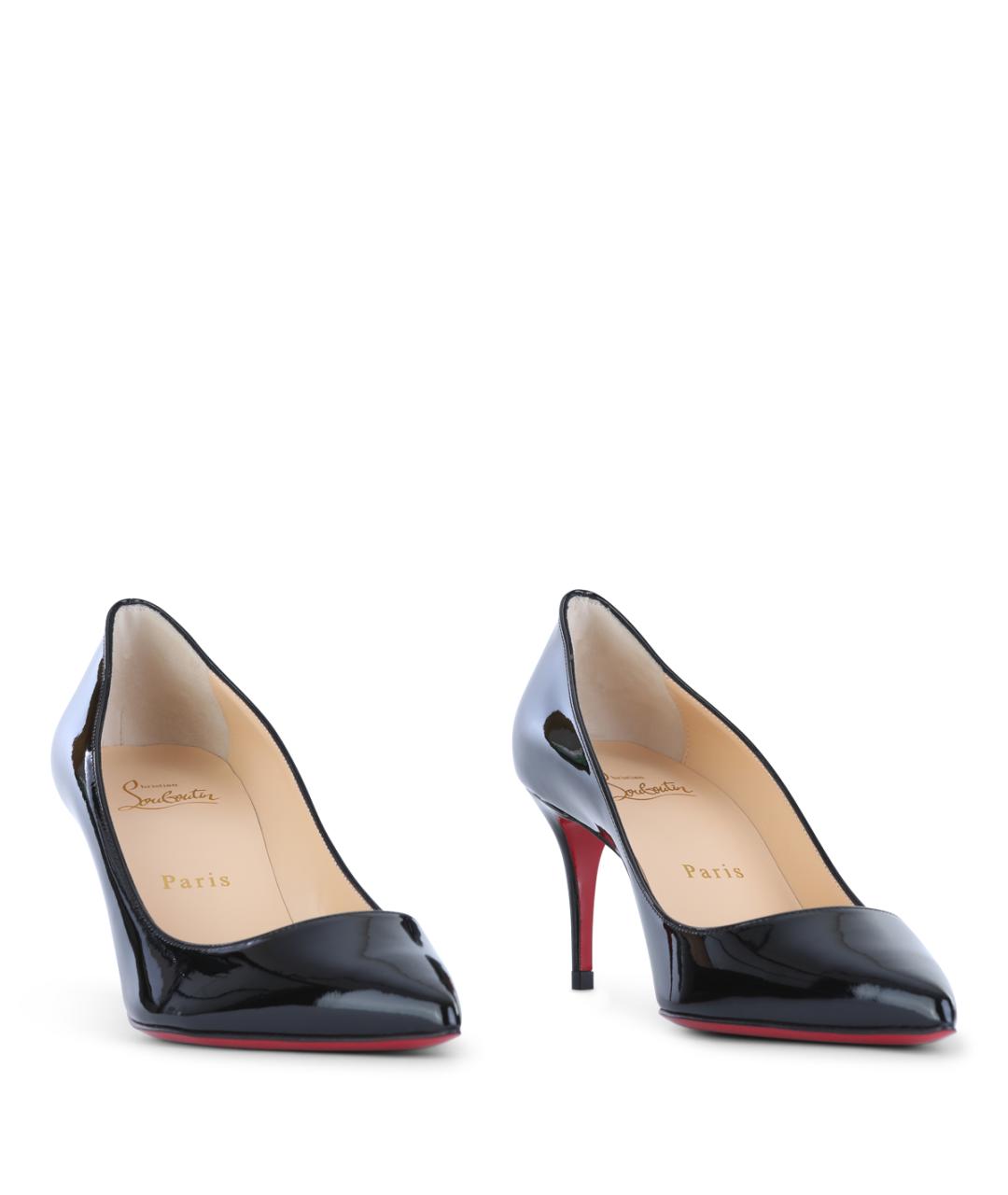 CHRISTIAN LOUBOUTIN Черные туфли из лакированной кожи, фото 2