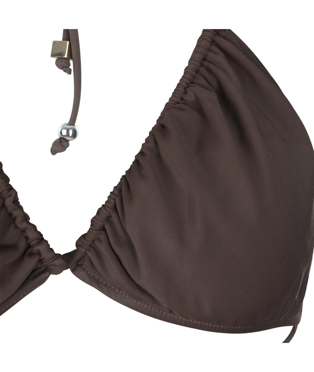 JACQUEMUS Коричневый полиамидовый купальник, фото 3