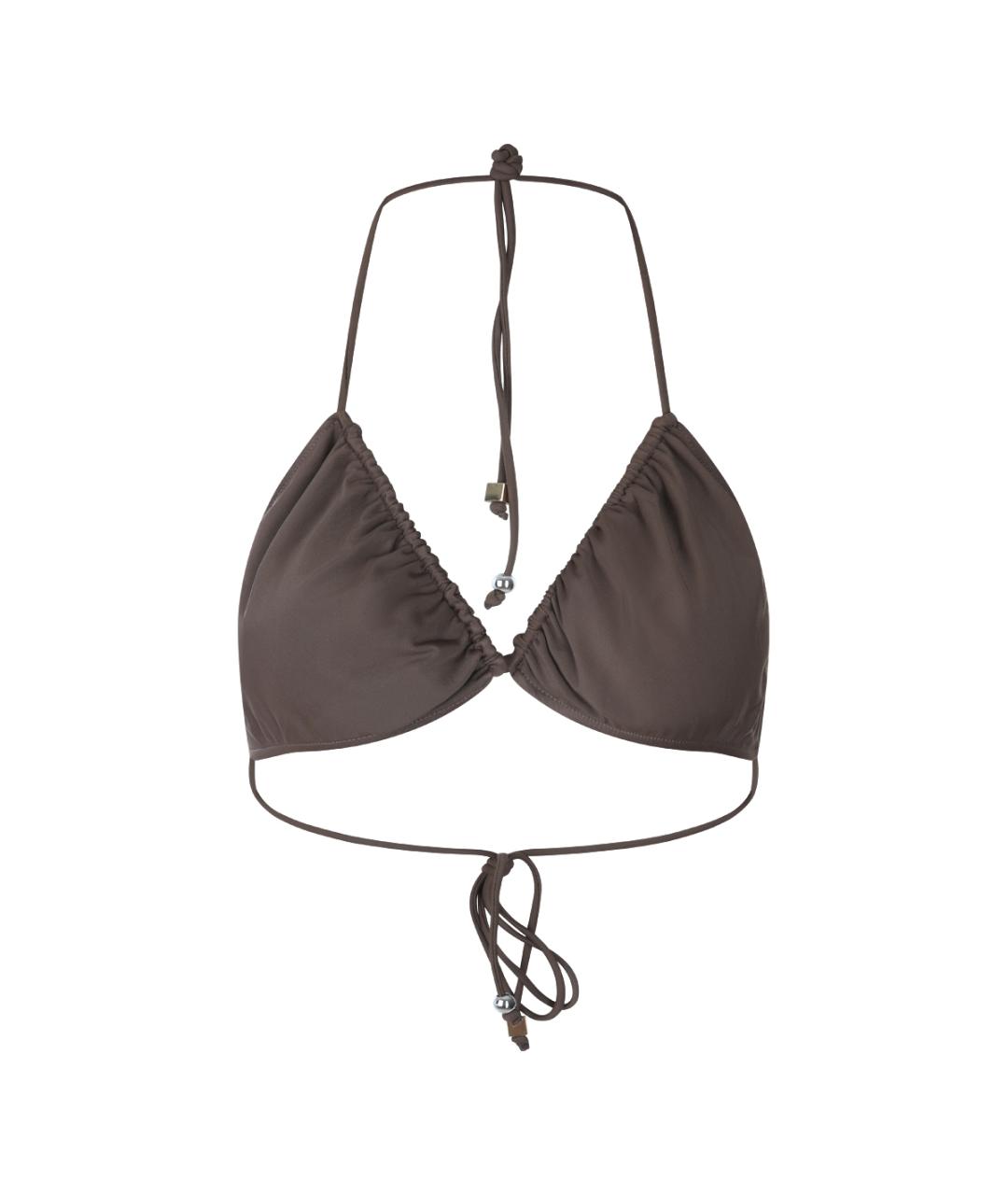 JACQUEMUS Коричневый полиамидовый купальник, фото 1