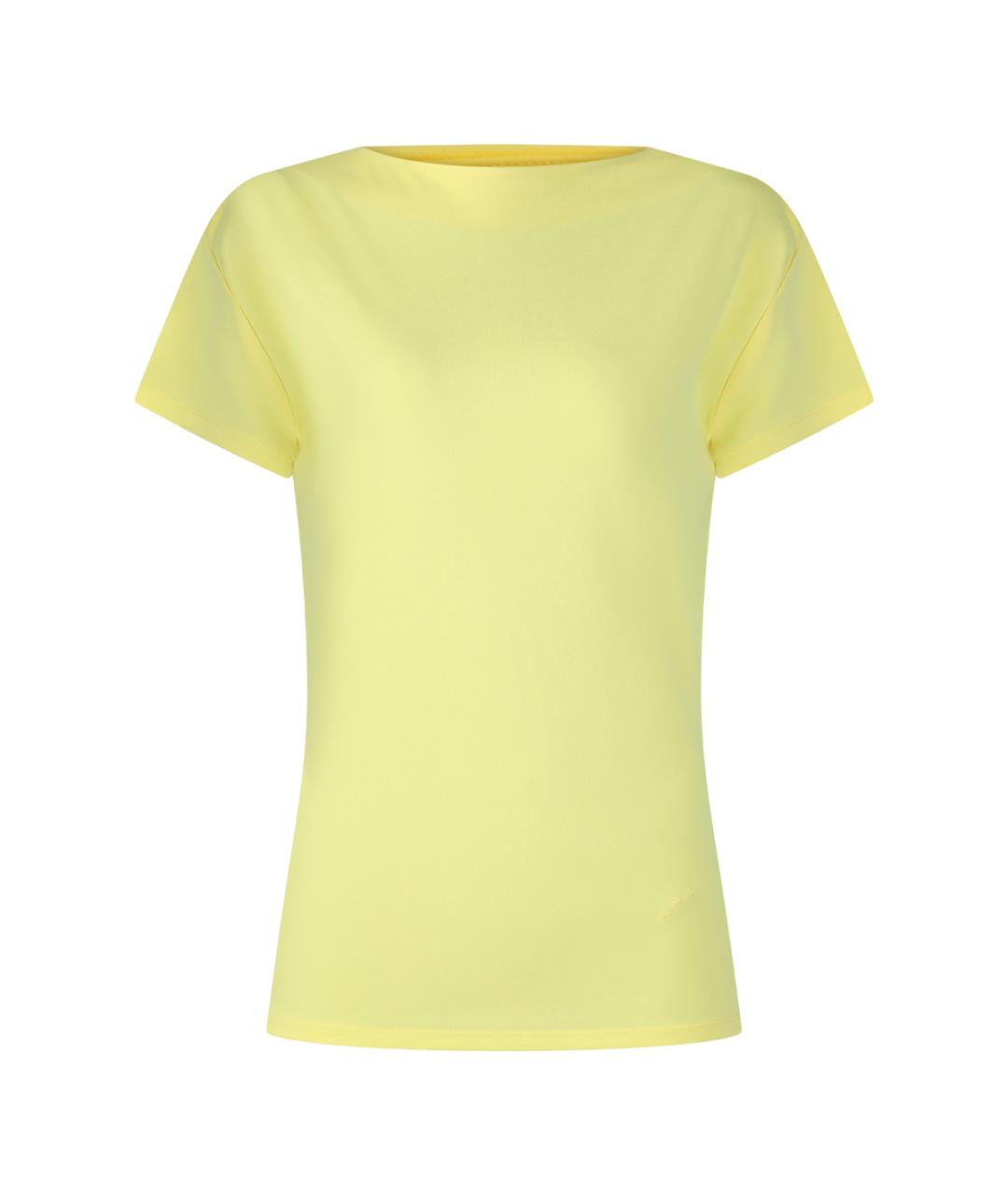 JACQUEMUS Желтая хлопковая футболка, фото 1