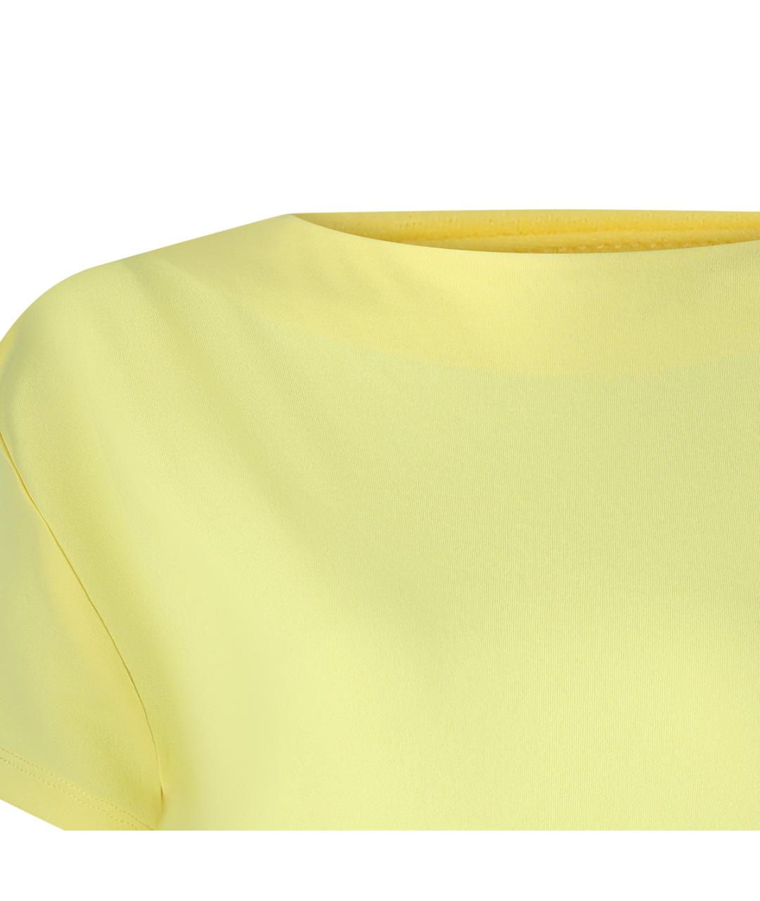 JACQUEMUS Желтая хлопковая футболка, фото 3