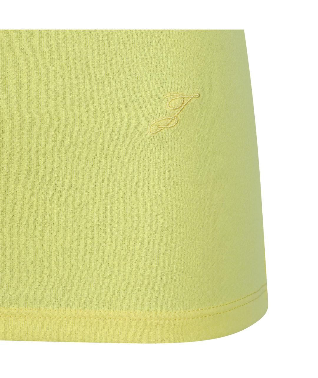 JACQUEMUS Желтая хлопковая футболка, фото 4