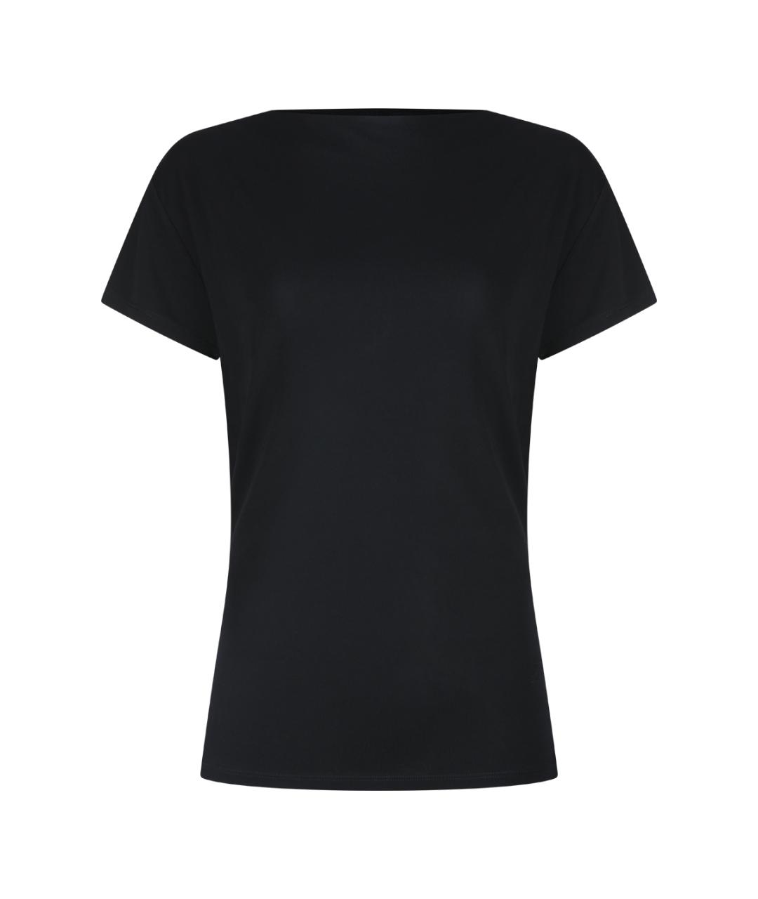 JACQUEMUS Черная вискозная футболка, фото 1