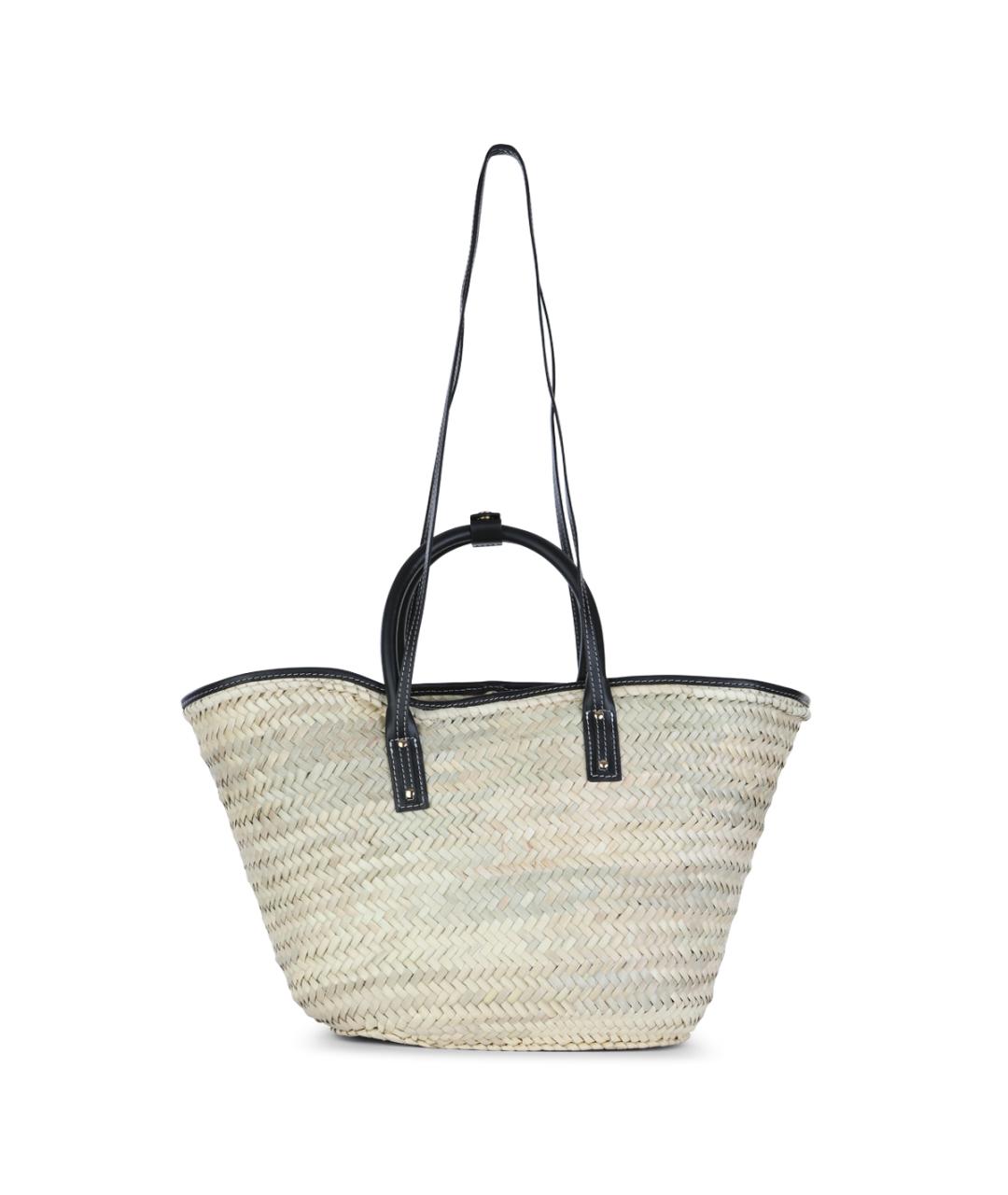 JACQUEMUS Бежевая пелетеная сумка тоут, фото 3