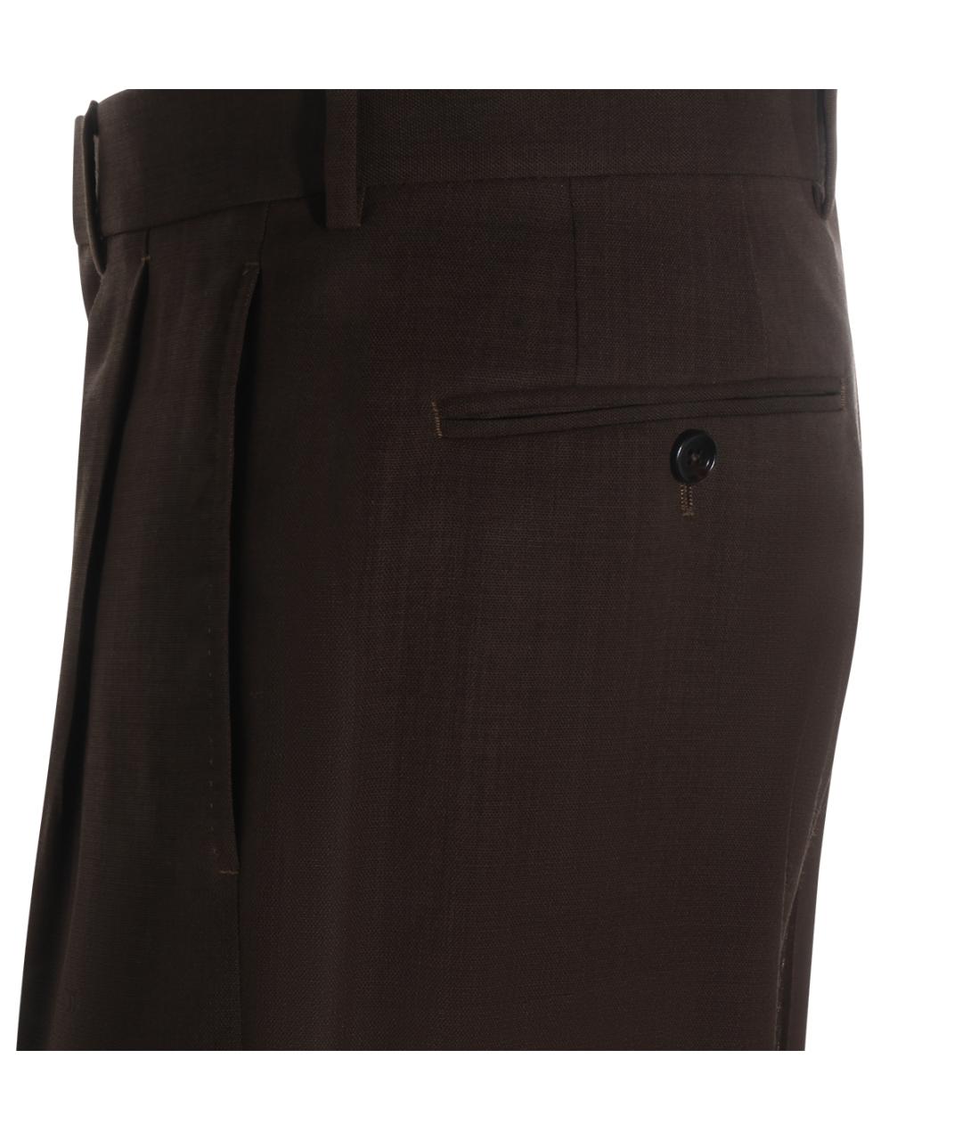 TOM FORD Коричневые повседневные брюки, фото 4