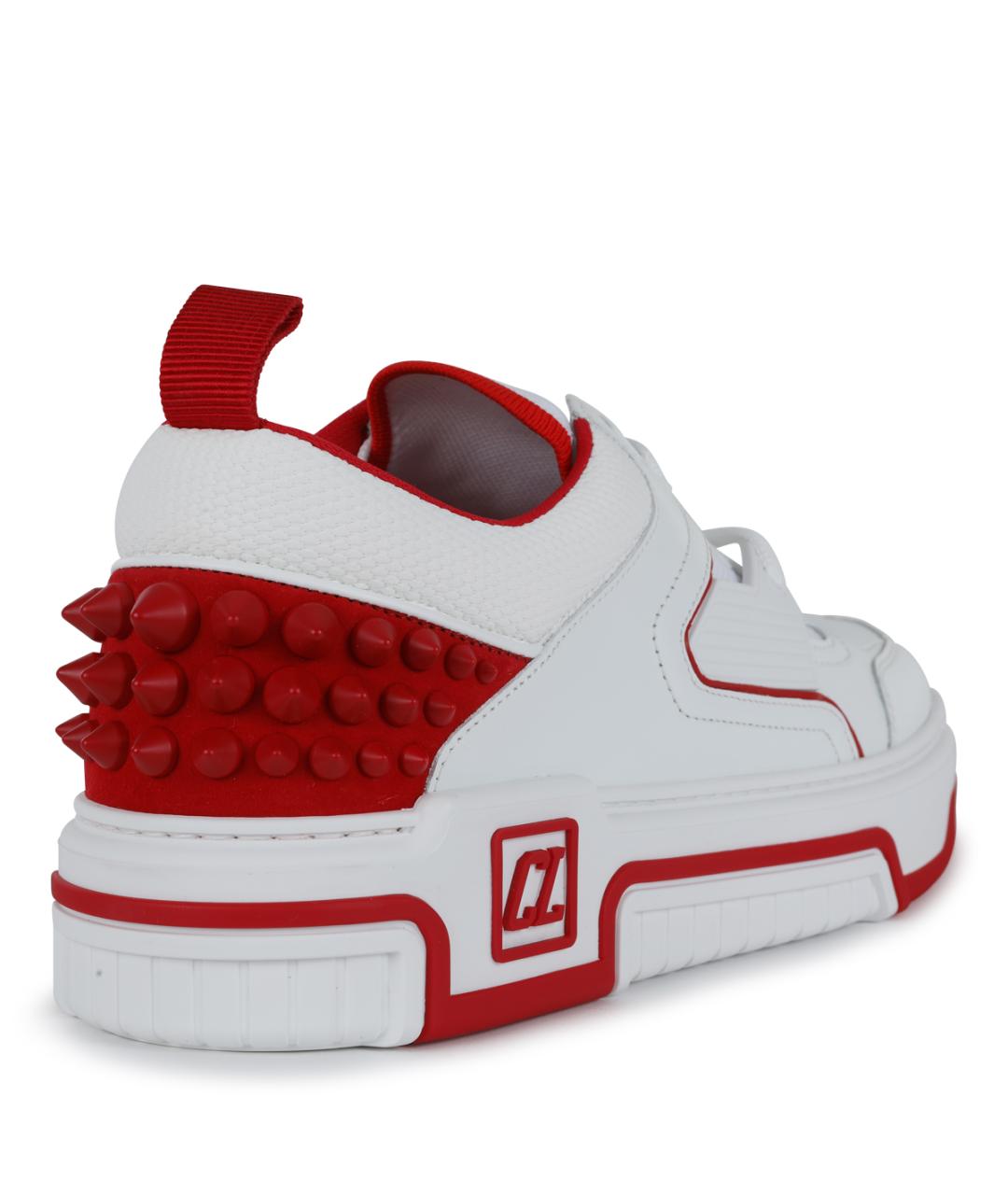 CHRISTIAN LOUBOUTIN Белые кожаные низкие кроссовки / кеды, фото 3