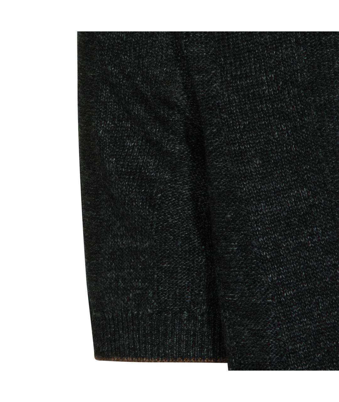 BRUNELLO CUCINELLI Антрацитовый льняной джемпер / свитер, фото 4