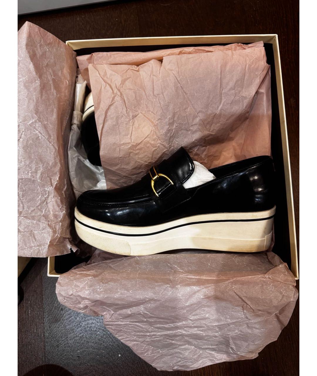 STELLA MCCARTNEY Черные кеды из лакированной кожи, фото 7