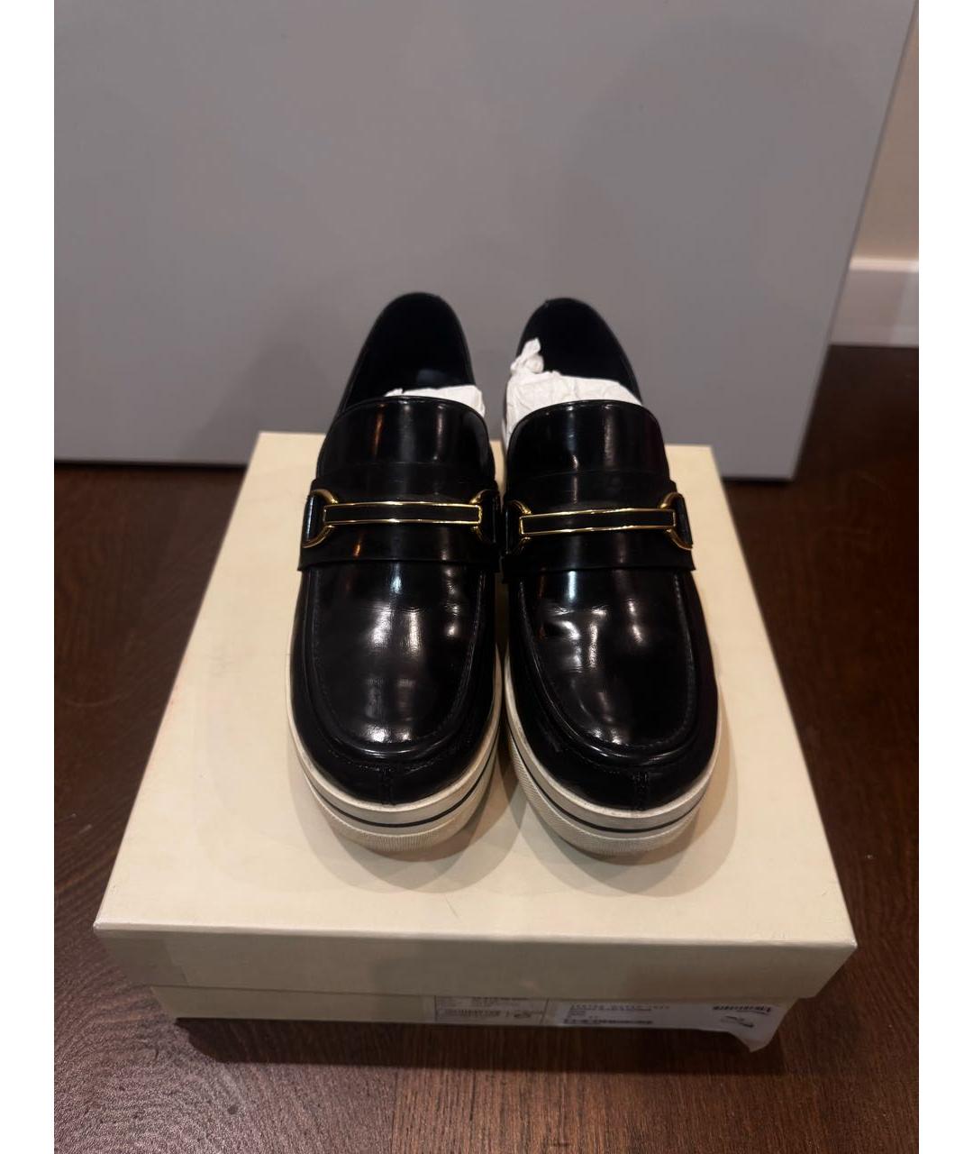 STELLA MCCARTNEY Черные кеды из лакированной кожи, фото 2