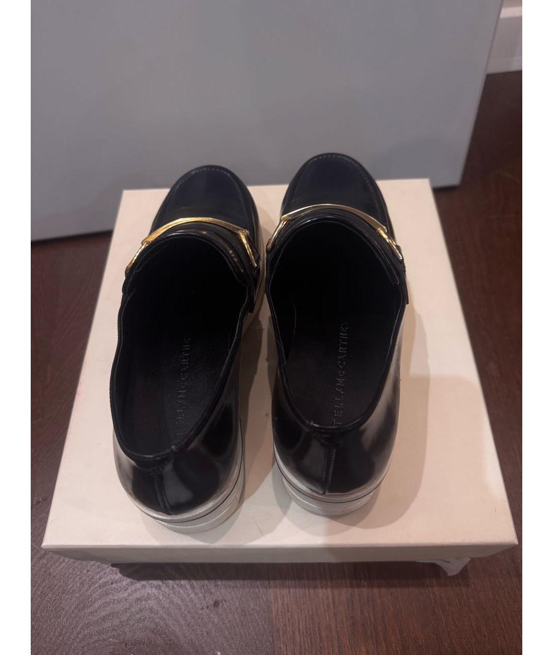 STELLA MCCARTNEY Черные кеды из лакированной кожи, фото 5