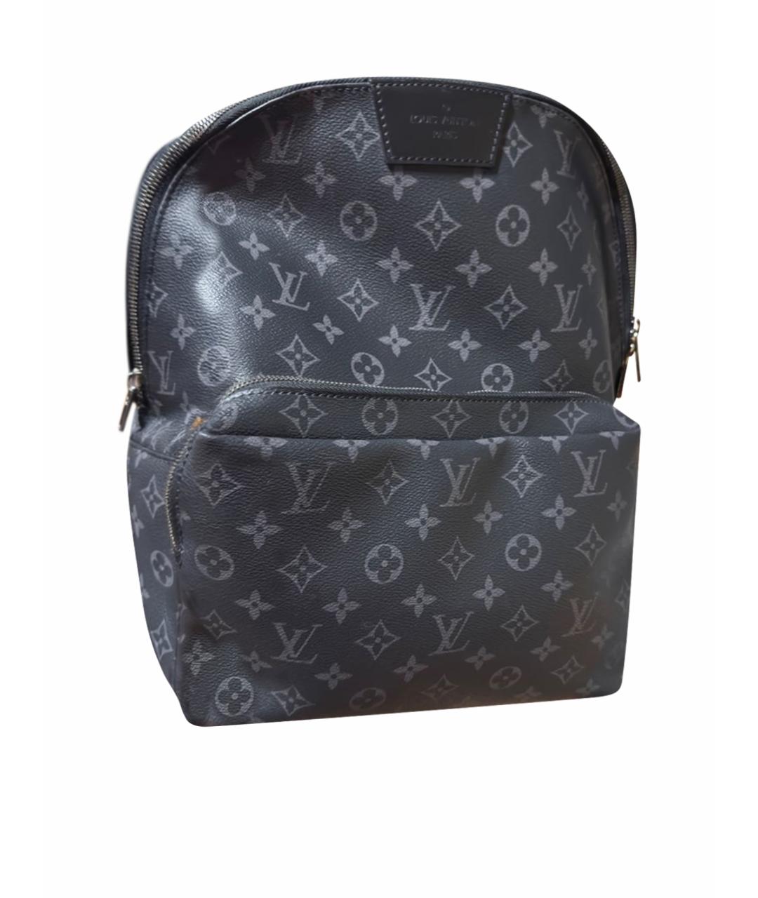 LOUIS VUITTON Черный кожаный рюкзак, фото 1