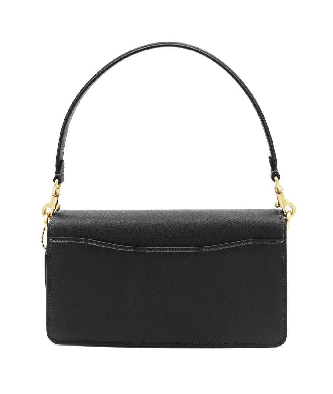 COACH Черная кожаная сумка через плечо, фото 3