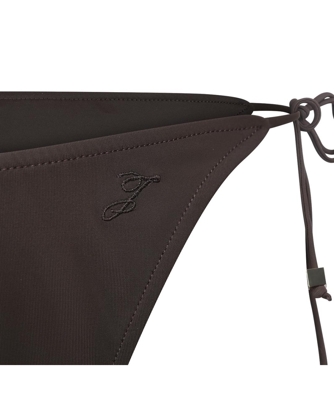 JACQUEMUS Коричневый полиамидовый купальник, фото 4