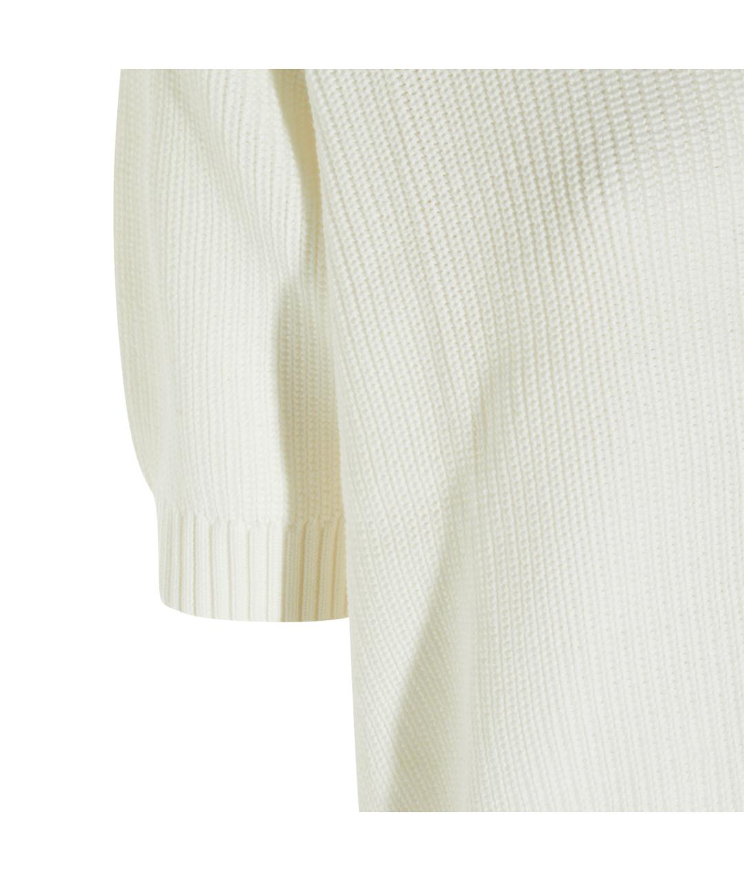 BRUNELLO CUCINELLI Белый хлопковый джемпер / свитер, фото 4