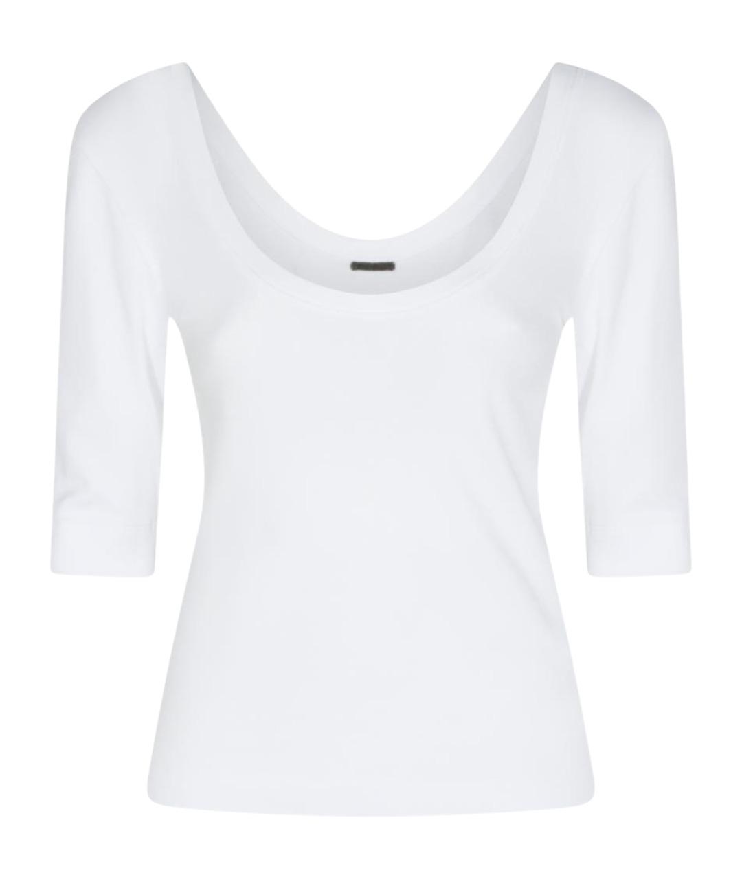 BRUNELLO CUCINELLI Белая хлопковая футболка, фото 1