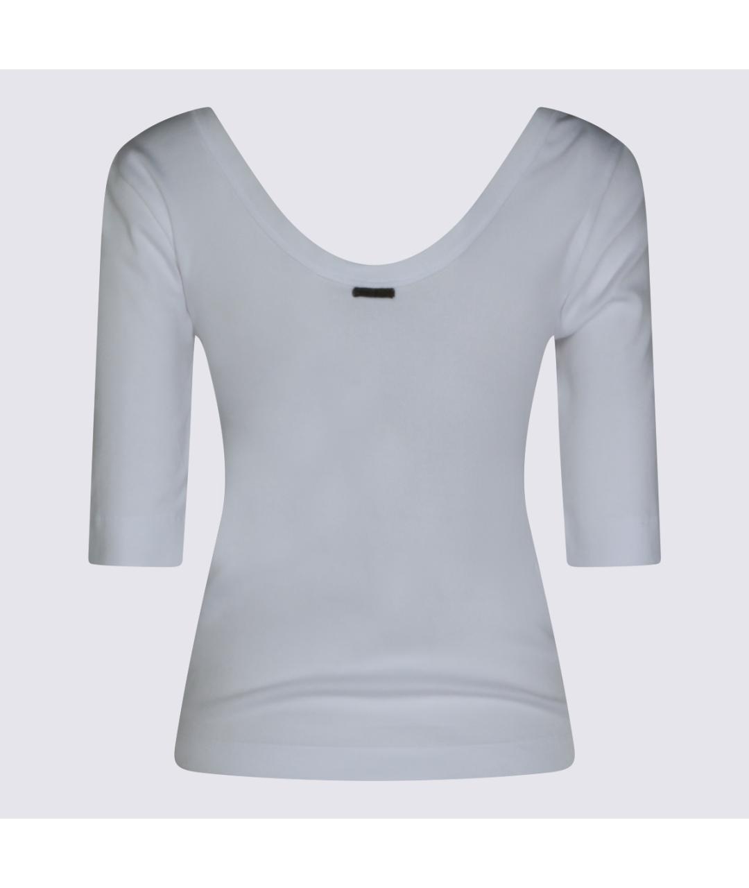 BRUNELLO CUCINELLI Белая хлопковая футболка, фото 4