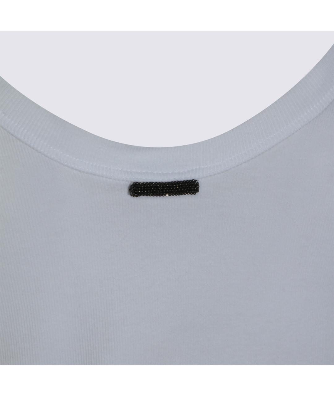 BRUNELLO CUCINELLI Белая хлопковая футболка, фото 8